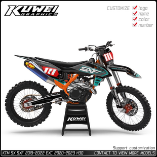 适用于开禧320 恒舰Z300 S5 波速尔X6X5越野摩托车贴纸贴花版画