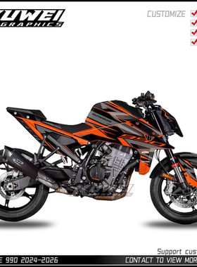 适用于KTM DUKE 990 2024-2026 贴画版画贴花贴纸贴膜车贴定制