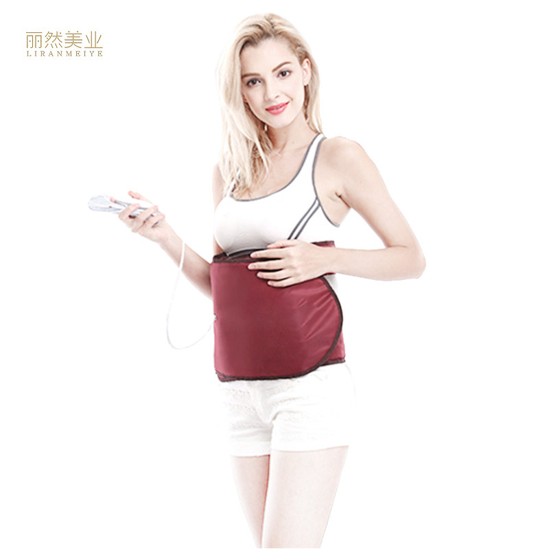 瘦吧腰带加热远红外腰带暖宫暖腰热敷震动按摩腰带