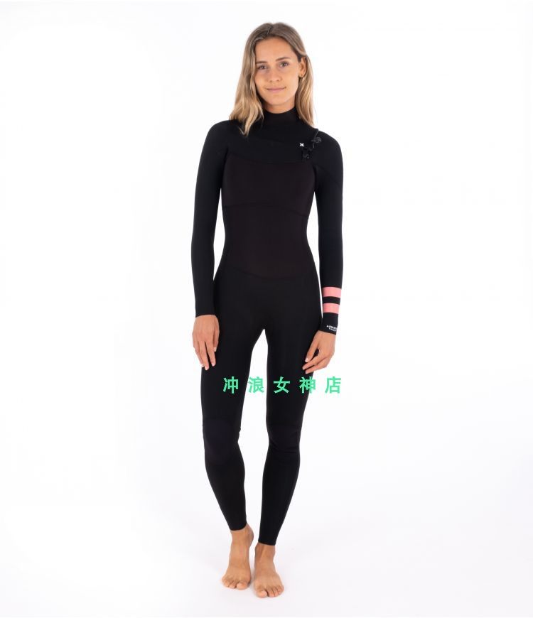 现货Hurley 3/2mm全身冲浪防寒服湿衣潜水服浮潜冬女Surf Wetsuit