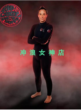 推荐Rip Curl3mm4mm全身冲浪防寒服潜水衣湿衣女Flashbomb Fusion