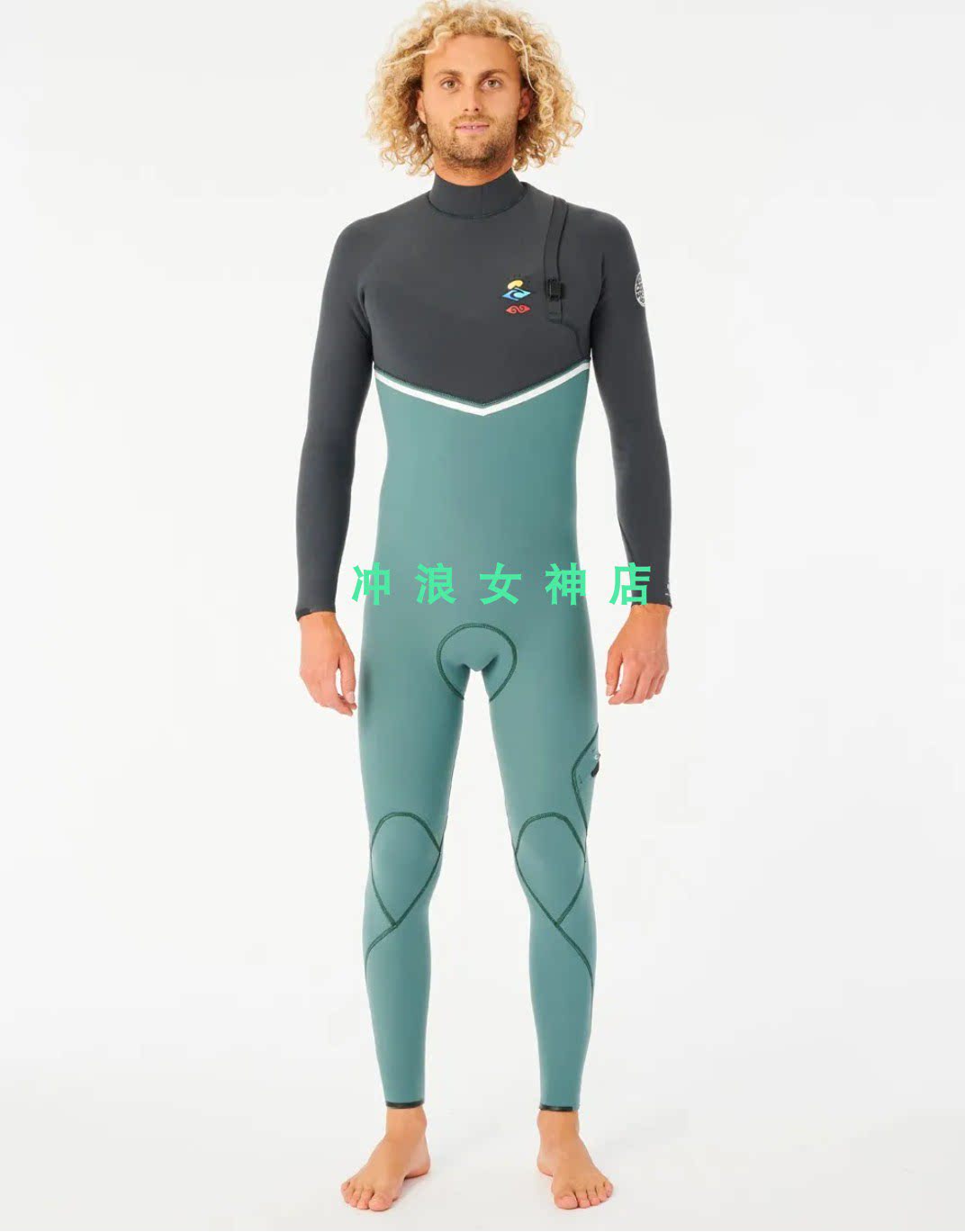 rip curl3mm4mm全身冲浪防寒服湿衣潜水服男e-bomb surf fullsuit