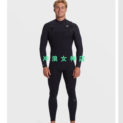 25款Billabong3mm4mm全身冲浪防寒服潜水服湿衣男FURNACE WETSUIT