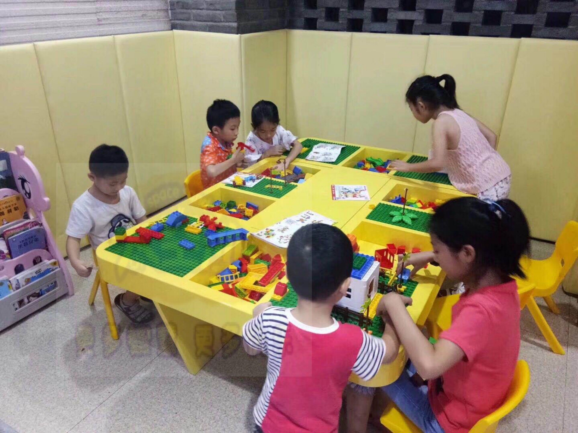 现货 包邮太空沙 积木桌 密度板木质烤漆圆角沙桌  游戏桌 展示桌