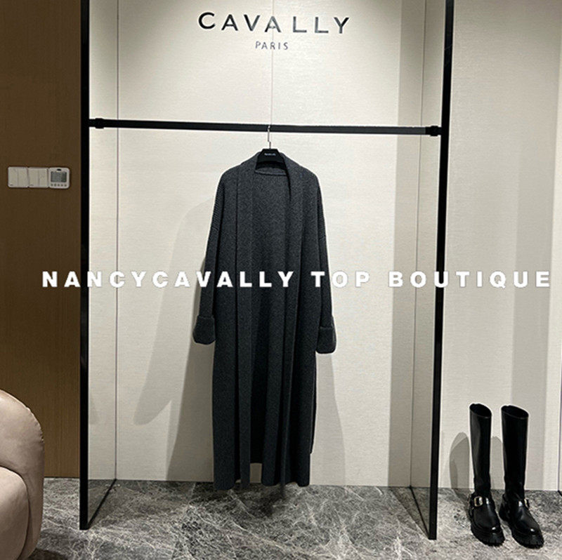 慵懒风针织羊绒羊毛开衫长款大衣2025秋冬新款翻领长款毛衣外套女,女装/女士精品,毛衣,淘宝优惠券,粉丝福利购,淘宝优惠卷