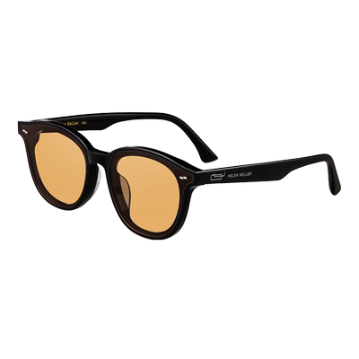 海伦凯勒圆框复古太阳镜男女