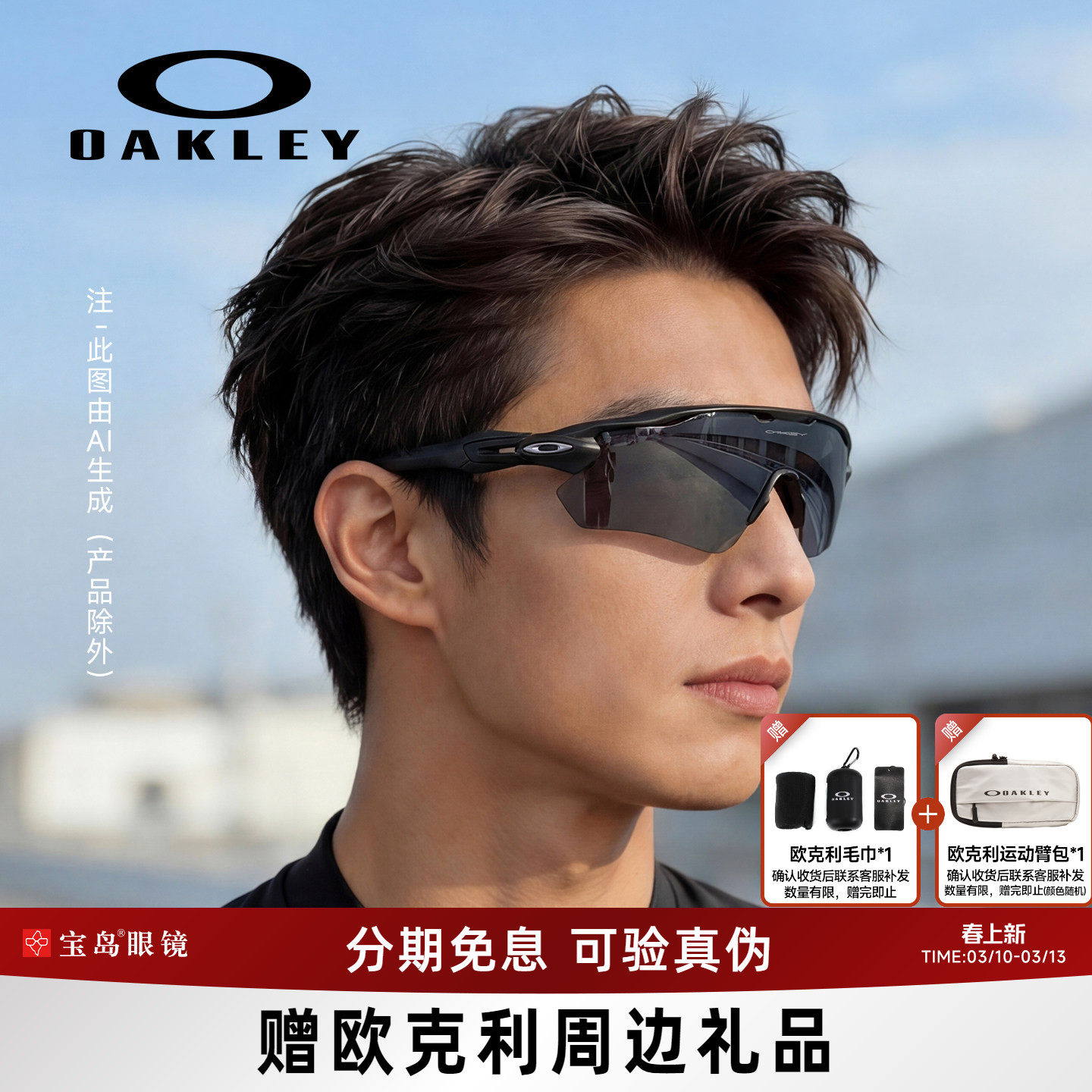 Oakley欧克利太阳镜男女骑行跑步运动眼镜可选偏光变色近视镜9208