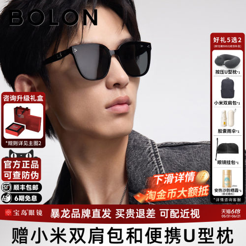 暴龙眼镜26新品经典百搭墨镜女款可选偏光方圆框太阳镜男BL3250