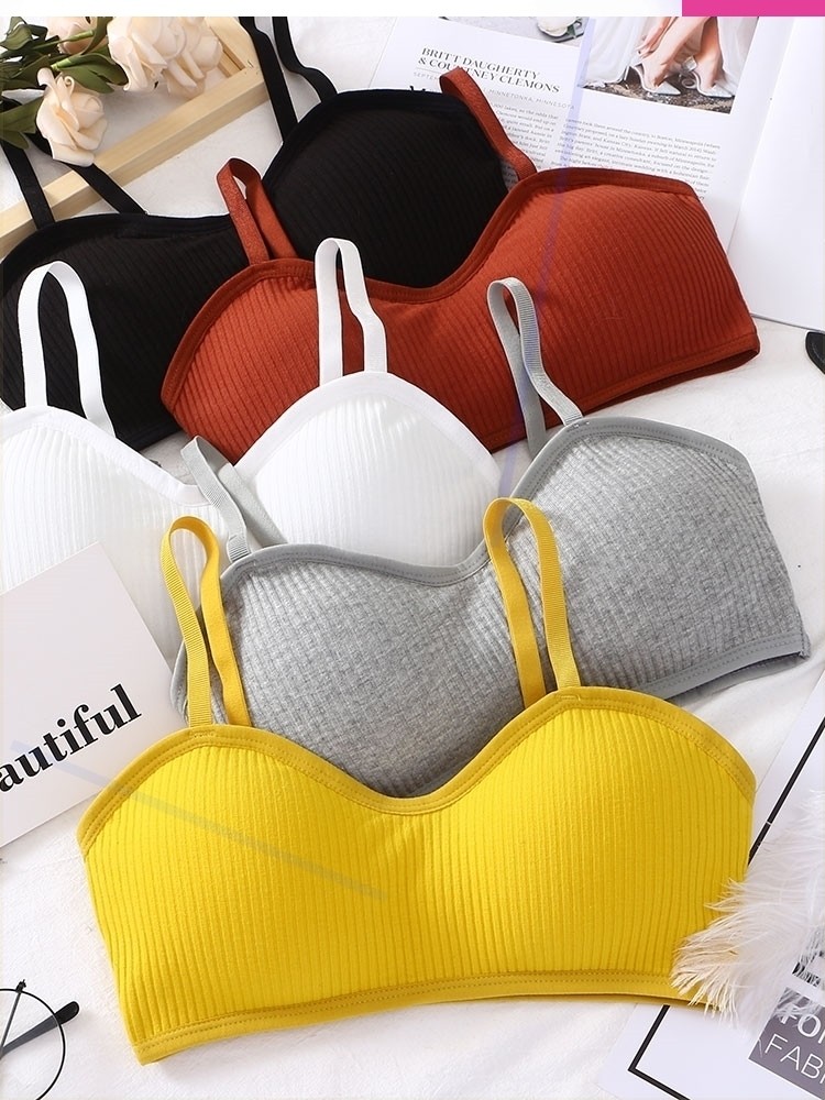 。时尚无钢圈美胸内衣聚拢透气文胸可以睡觉穿的胸罩舒适无负担亲