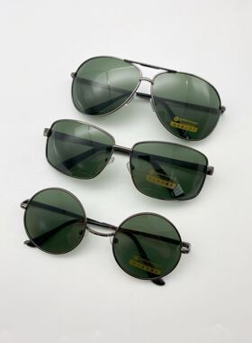 男士椭圆形钓鱼个性风运动墨镜