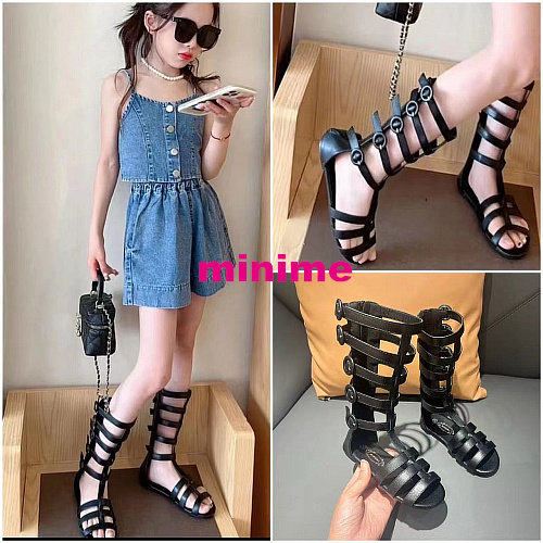 夏季罗马凉鞋时装女童凉鞋高帮