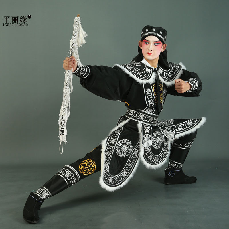 戏曲戏服平丽缘绉料马童衣兵衣
