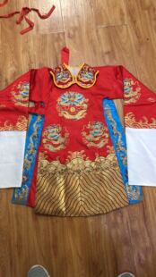 京剧儿童蟒袍戏曲服装全金团龙蟒驸马戏装古装蟒袍戏服