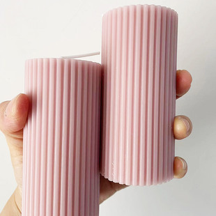 2个欧式家居装饰婚礼结婚订婚粉色恋人浪漫情调玫瑰香薰蜡烛圆柱