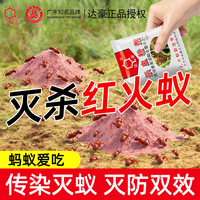 达豪灭红火蚁药家用室内厨房非无毒室内外灭蚂蚁清菜地野外蚂蚁药