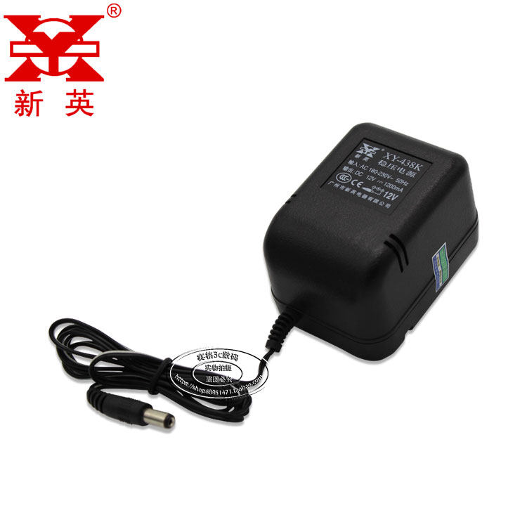 12V1200MA变压器DC12V1.2A稳压12伏通用无线话筒安捷IV电子扫描器