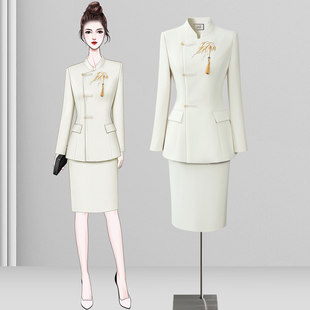 新中式西装套装女轻奢高级感国风轻职场正装气质女神范职业工作服