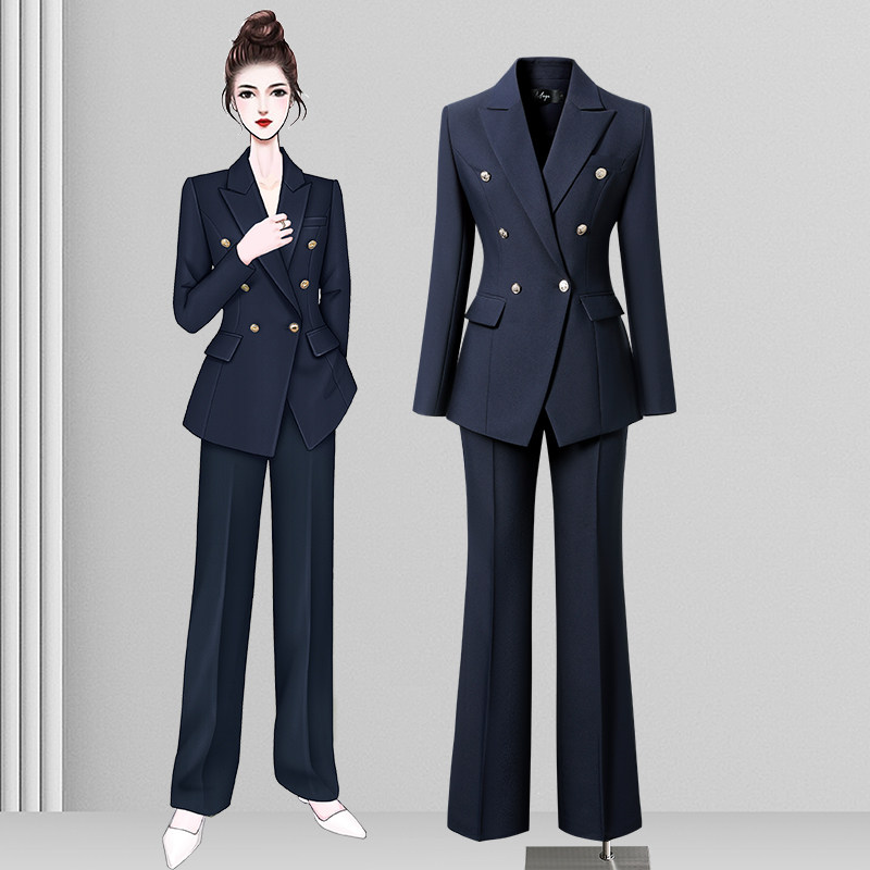 正装女职业套装大学生高级感西装外套时尚通勤职场气质工作服春秋