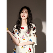 迪士尼睡衣女款 连衣裙 睡裙可爱卡通少女大码 夏季 凉感莫代尔棉短袖