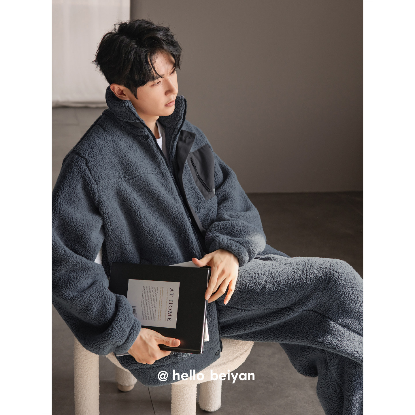 贝妍珊瑚绒睡衣男款冬季高领保暖羊羔绒家居服可外穿加厚加绒套装,女士内衣/男士内衣/家居服,睡衣/家居服套装,淘宝优惠券,粉丝福利购,淘宝优惠卷