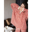 波点套装 家居服甜美少女时尚 柔软棉长袖 贝妍本命年睡衣女春秋新款