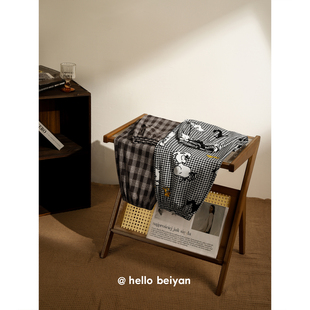 薄款 女春秋季 柔软棉束脚家居裤 可爱卡通大码 贝妍新款 遛弯长裤 睡裤