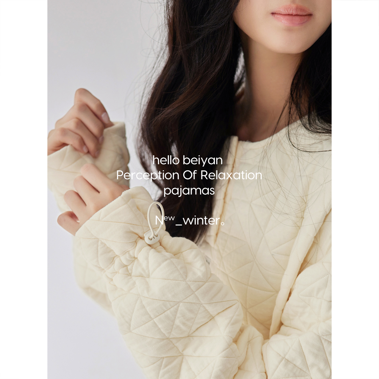 贝妍女秋冬加厚保暖夹层长袖睡裙