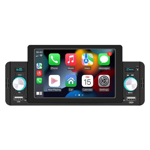 有线/无线carplay 5寸单锭车载MP5播放器蓝牙手机互联倒车收音机
