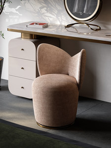 塞瓦那莉原创蝴蝶椅轻奢法式化妆凳高端梳妆凳卧室高档旋转梳妆椅