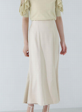 20342日单女装NBB春夏季纯色中长款通勤OL半身裙休闲百搭显瘦