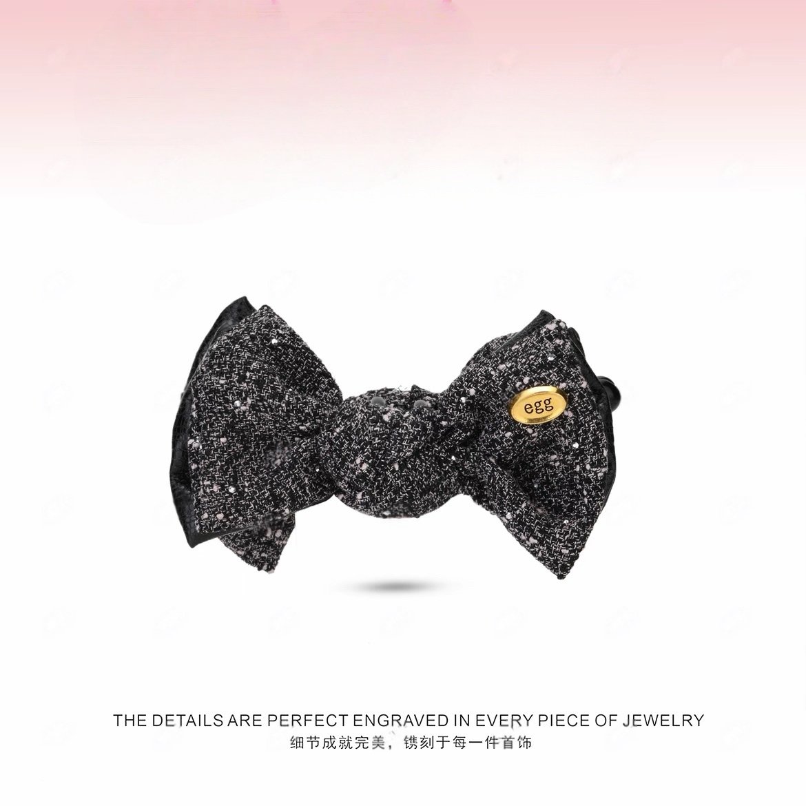 韩系11cm小香风雪域浪漫蝴蝶结香蕉夹秋冬发夹女2025新款头饰发饰