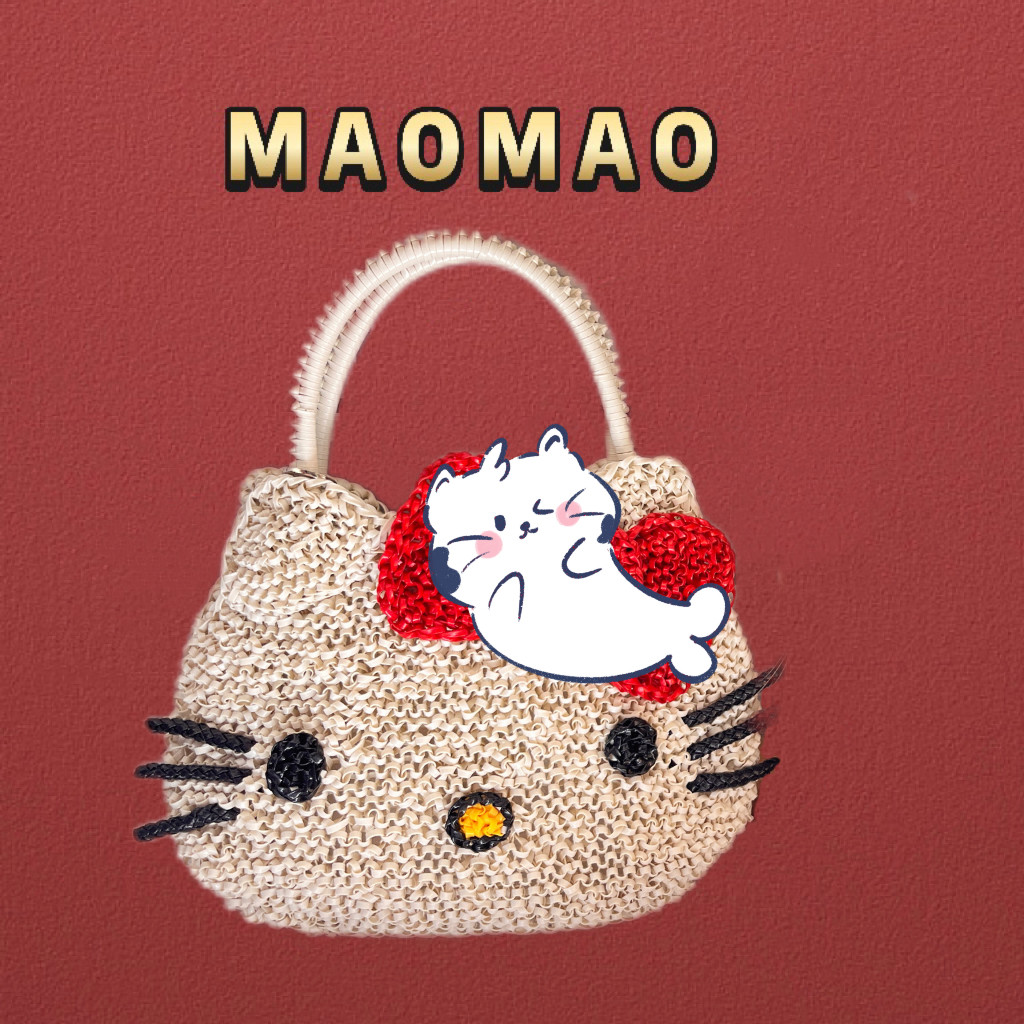helloKitty手工编织包通用款女包