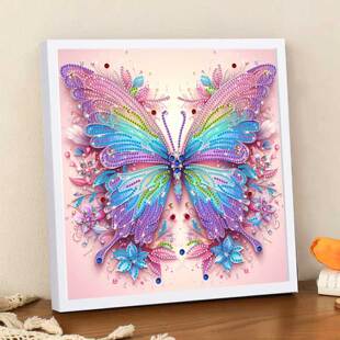 蝴蝶钻石画粘贴水晶钻2025新款高颜值高级感年轻人治愈系十字绣