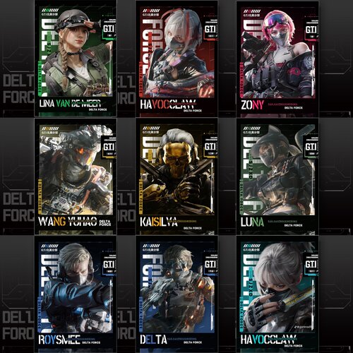 三角洲明日方舟联动拍立得威龙红皮蝶红狼骇爪露娜蛊蜂医无名小卡