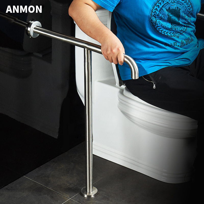 Anmon304不锈钢马桶扶手架残疾人老人卫生间厕所坐便器无障碍
