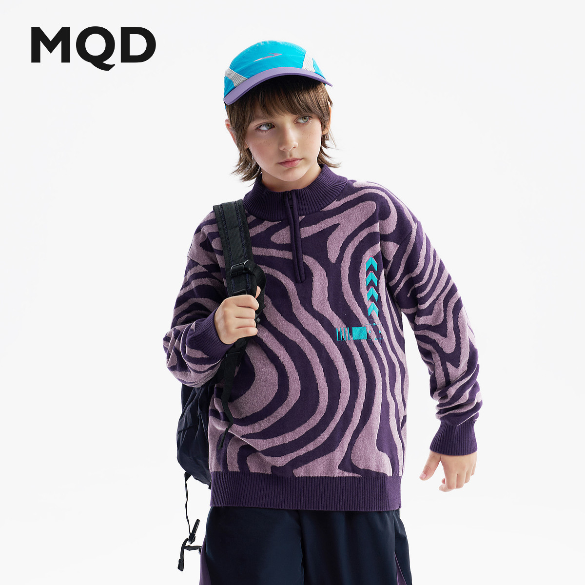 【反季清仓】MQD童装儿童半开襟加厚保暖毛衣2025冬季新款男女童