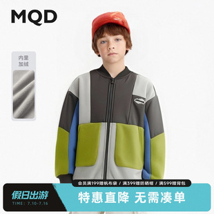 MQD马骑顿童装男童加厚棒球领外套冬季款儿童