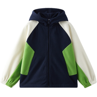 [VIP]MQD童装儿童开衫卫衣春秋款宝宝春装男童摇粒绒连帽拉链外套