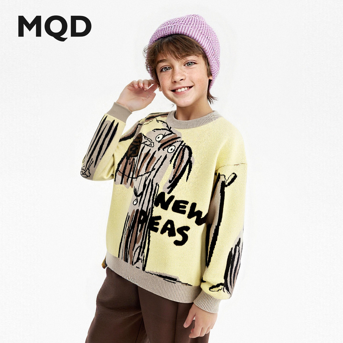 MQD马骑顿男童冬季毛衣图片