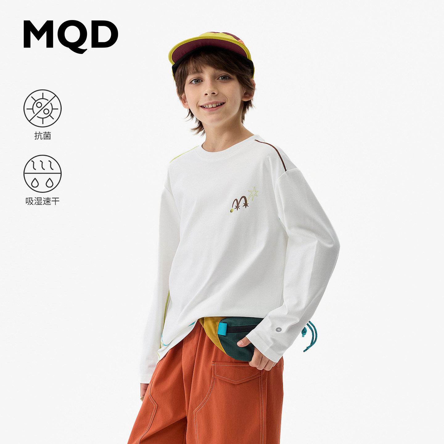 MQD马骑顿男童秋季速干T恤图片