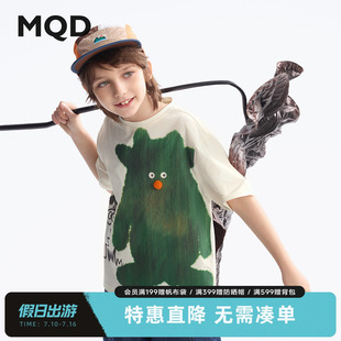 【怪兽系列】MQD男女童卡通短袖t恤青少年上衣儿童打底衫T恤