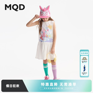 新款 女童连衣裙2025夏季 手绘涂鸦甜美洋气儿童背心裙子 MQD童装