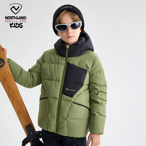 诺诗兰儿童短款羽绒外套