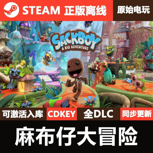 麻布仔大冒险Steam正版离线CDKEY激活码全DLC单机游戏Sackboy