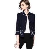 37556 奈昕个性 化私人订制 中年妈妈名媛气质短外套小香百搭端庄