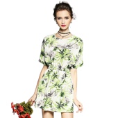 化私人定制 119923 连衣裙印花XS码 奈昕个性 女蚕丝里衬 顺丰