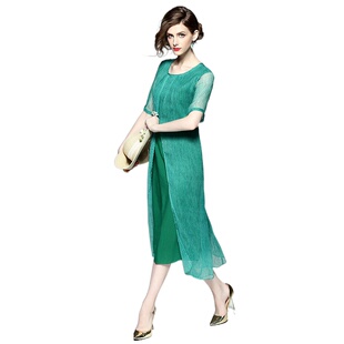 连衣裙中长款 奈昕个性 中年优雅休闲修身 31487 夏端庄 化私人定制