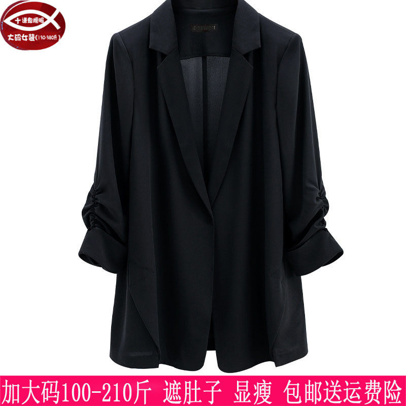 加大码西服薄款雪纺外套空调衫
