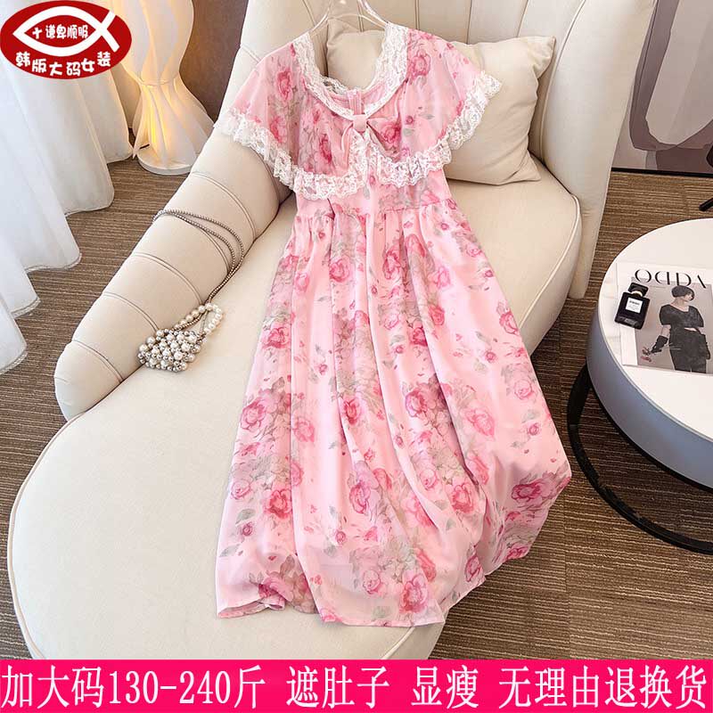 胖mm300斤特大码女装长裙连衣裙