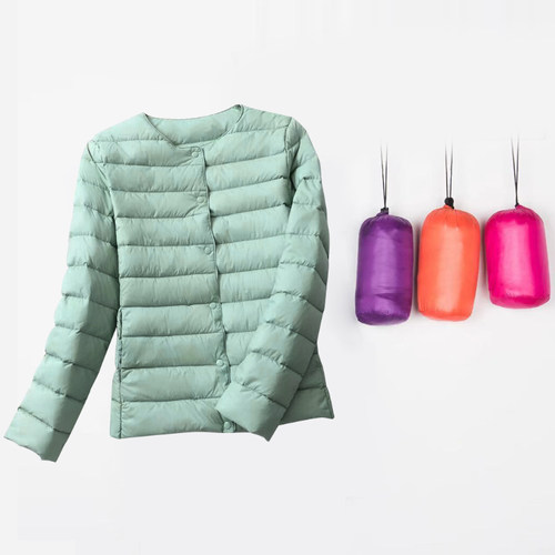2025新款轻薄无领羽绒服